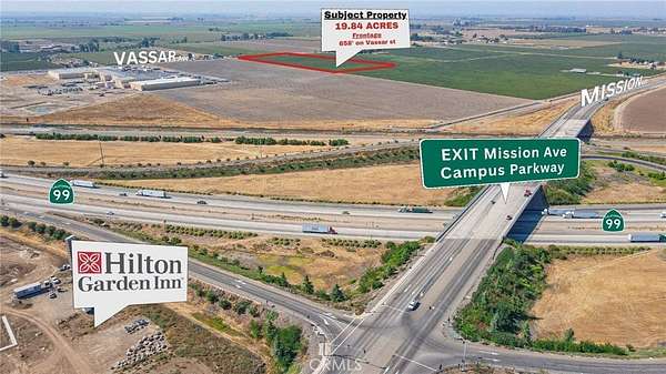 19.8 Acres of Mixed-Use Land for Sale in Merced, California