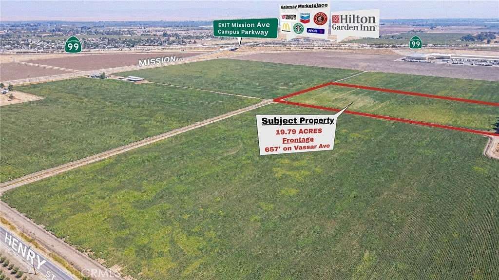 19.8 Acres of Mixed-Use Land for Sale in Merced, California