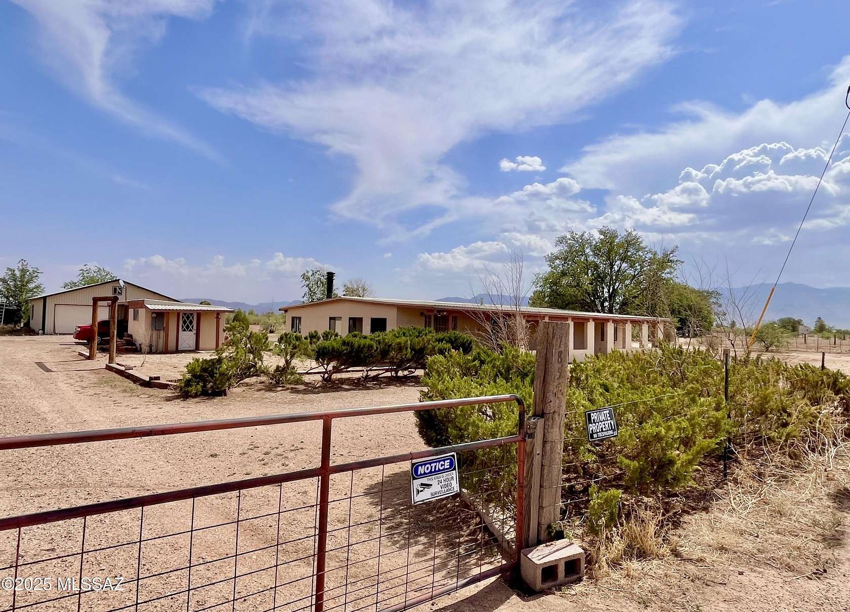 2.67 Acres of Residential Land with Home for Sale in Willcox, Arizona