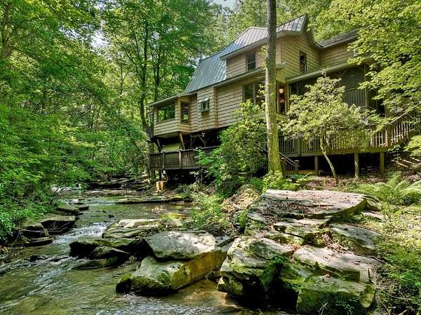 43.5 Acres of Recreational Land with Home for Sale in Ellijay, Georgia