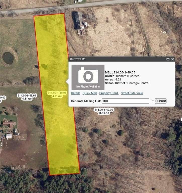 4.2 Acres of Land for Sale in Unadilla, New York