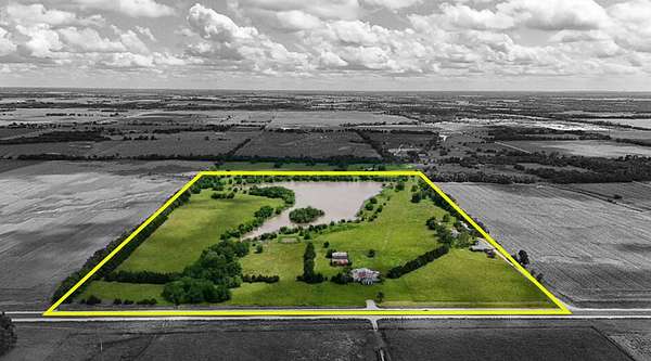 55 Acres of Land with Home for Sale in Moran, Kansas