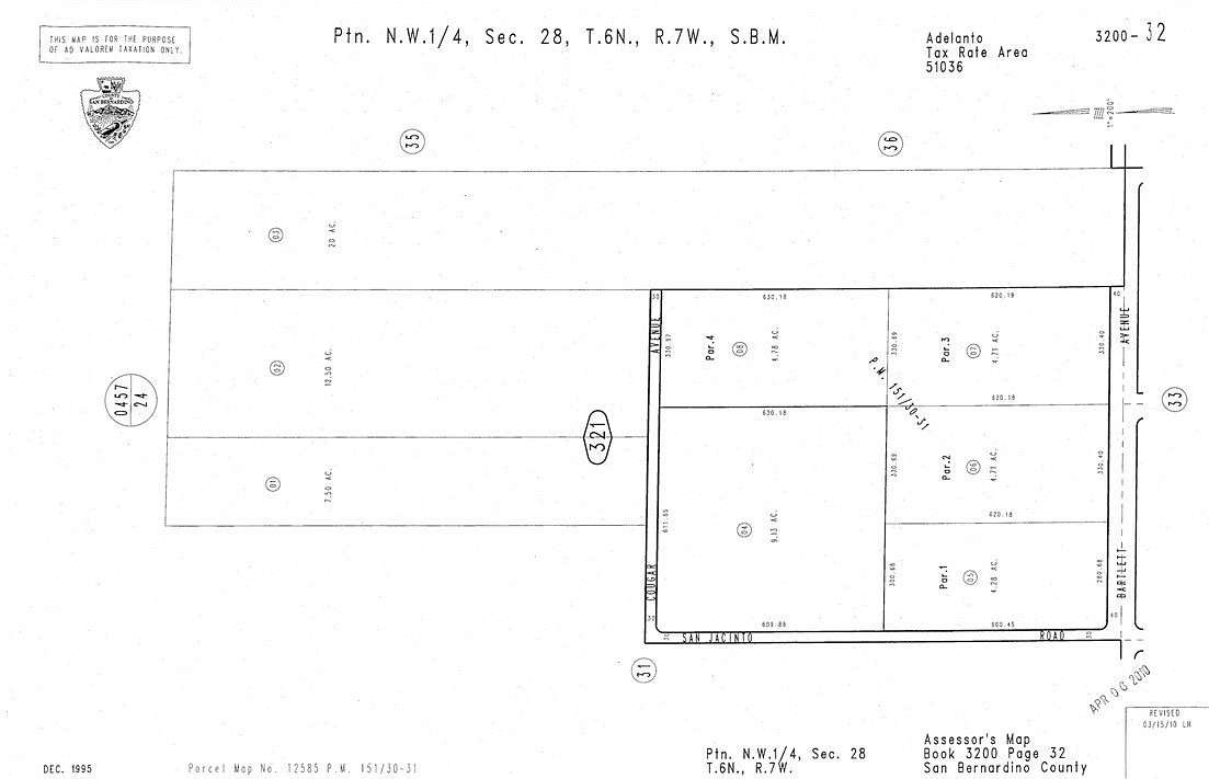 7.5 Acres of Land for Sale in Adelanto, California