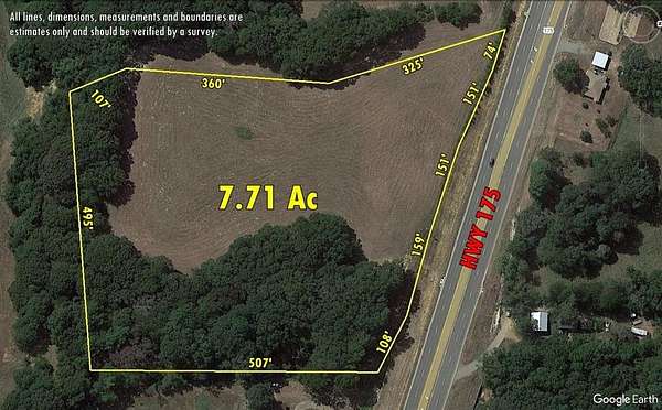 7.7 Acres of Commercial Land for Sale in Frankston, Texas