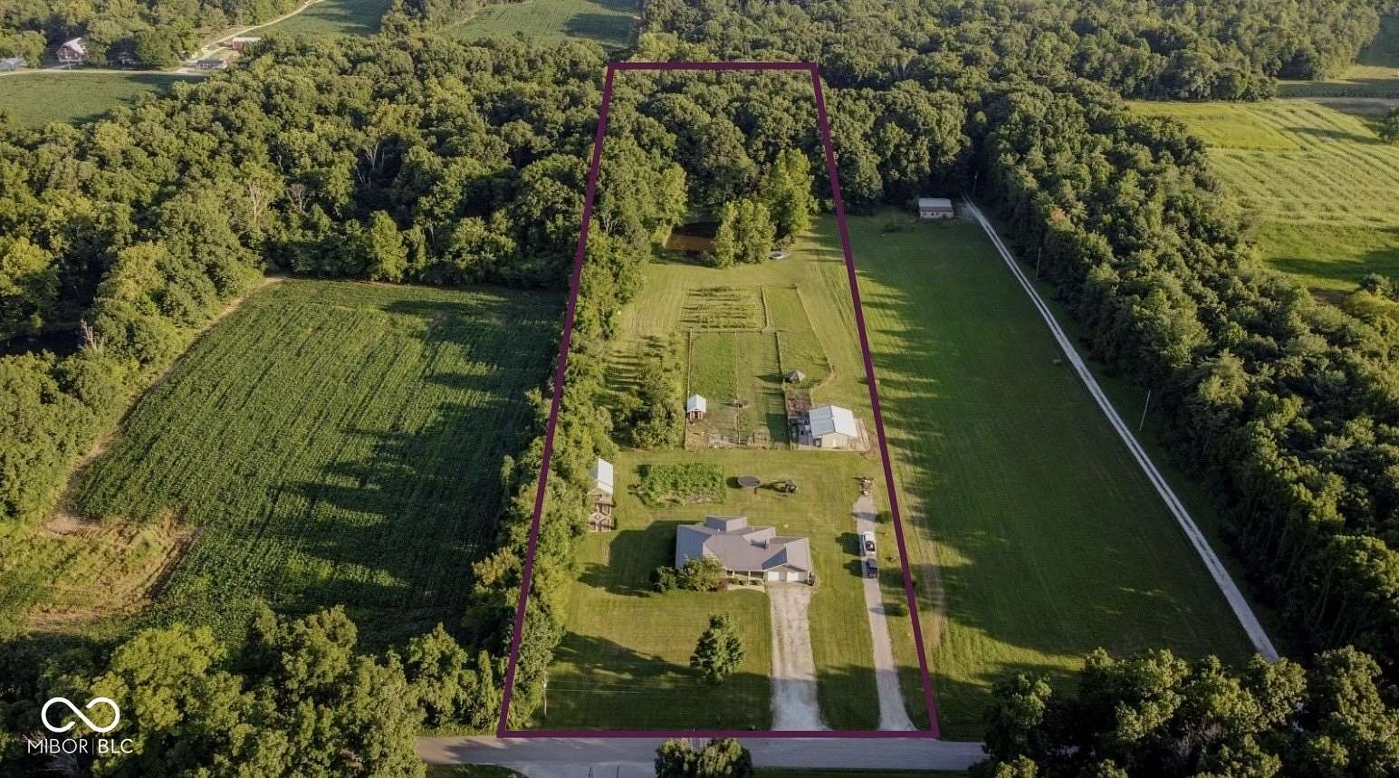 6 Acres of Land with Home for Sale in Martinsville, Indiana
