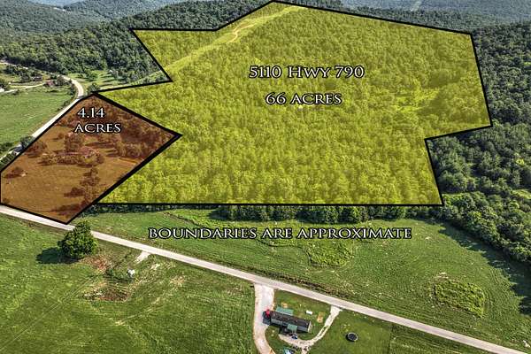 70.1 Acres of Recreational Land with Home for Sale in Bronston, Kentucky