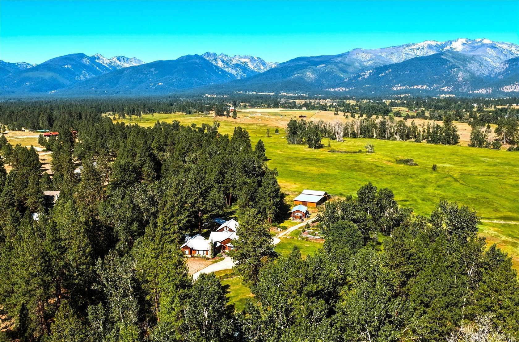 70 Acres of Land with Home for Sale in Victor, Montana