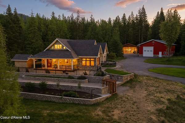 20 Acres of Land with Home for Sale in Sagle, Idaho