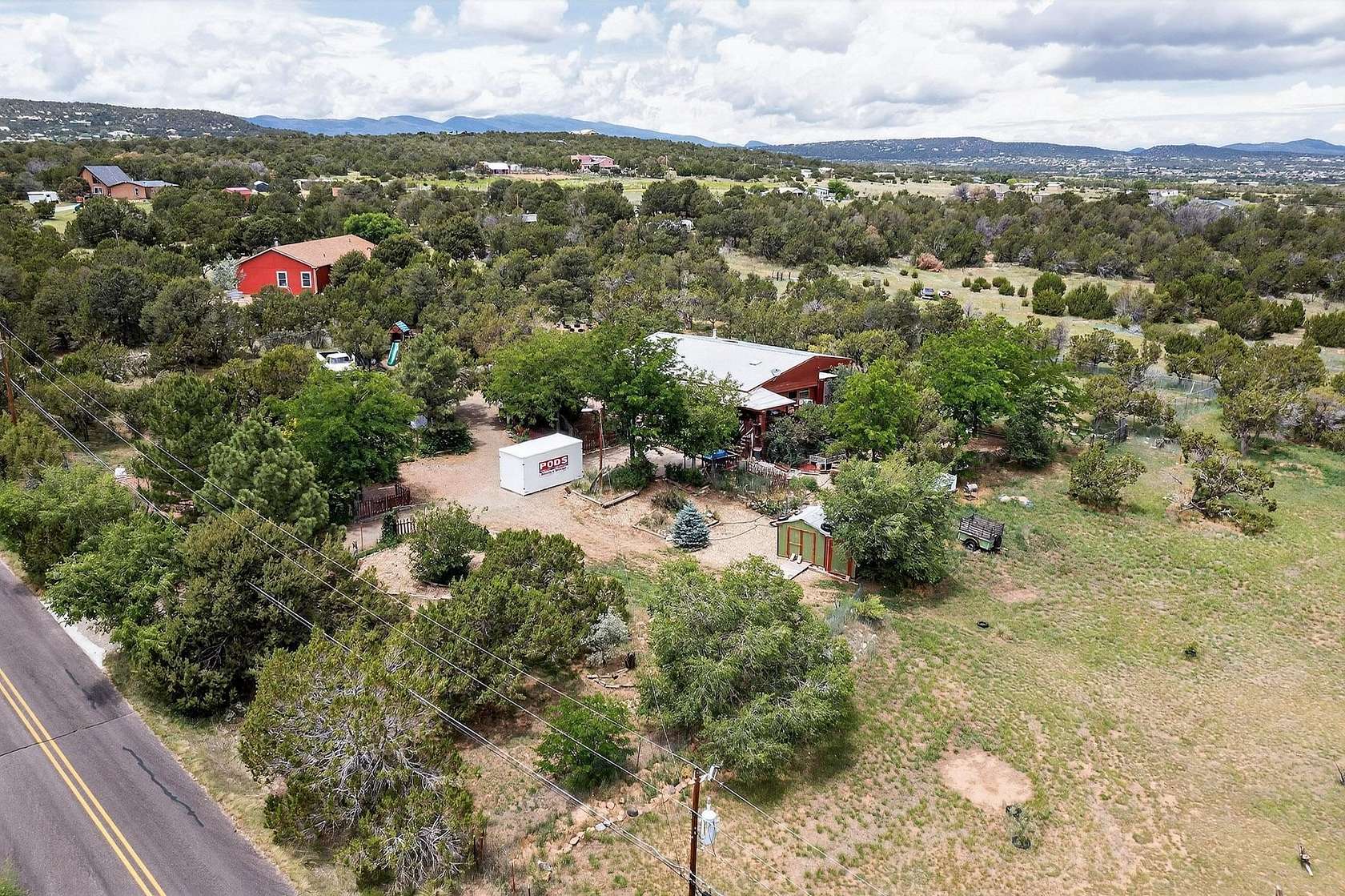 2.5 Acres of Residential Land with Home for Sale in Edgewood, New Mexico