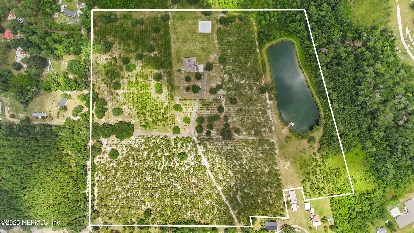 34 Acres of Land with Home for Sale in Hilliard, Florida