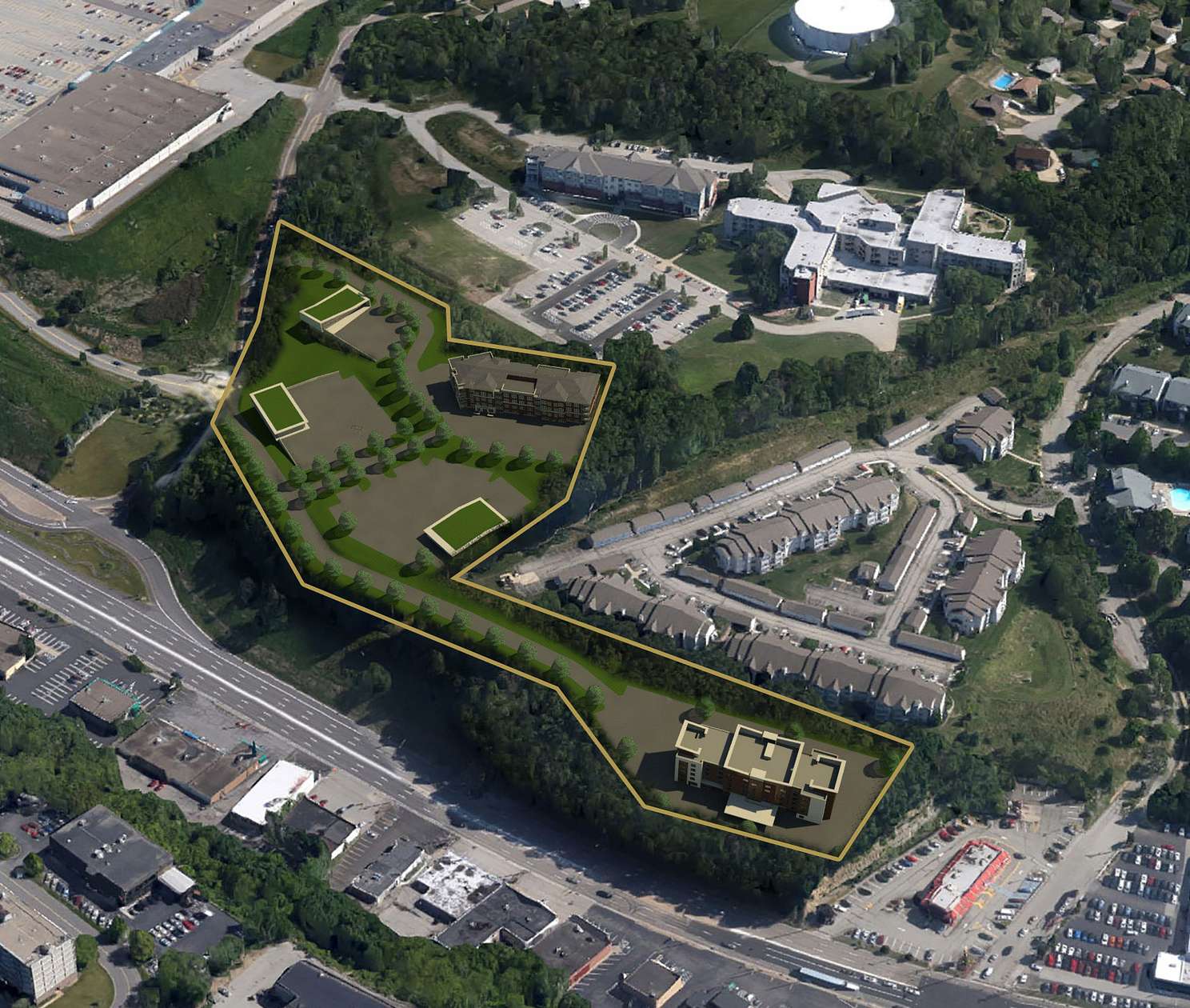 6.89 Acres of Mixed-Use Land for Lease in Pittsburgh, Pennsylvania