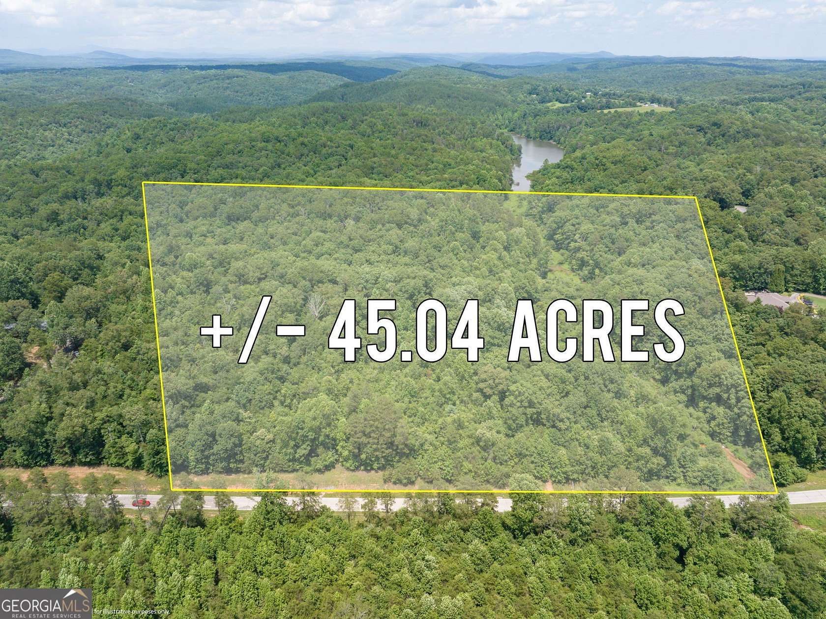 45 Acres of Recreational Land for Sale in Toccoa, Georgia