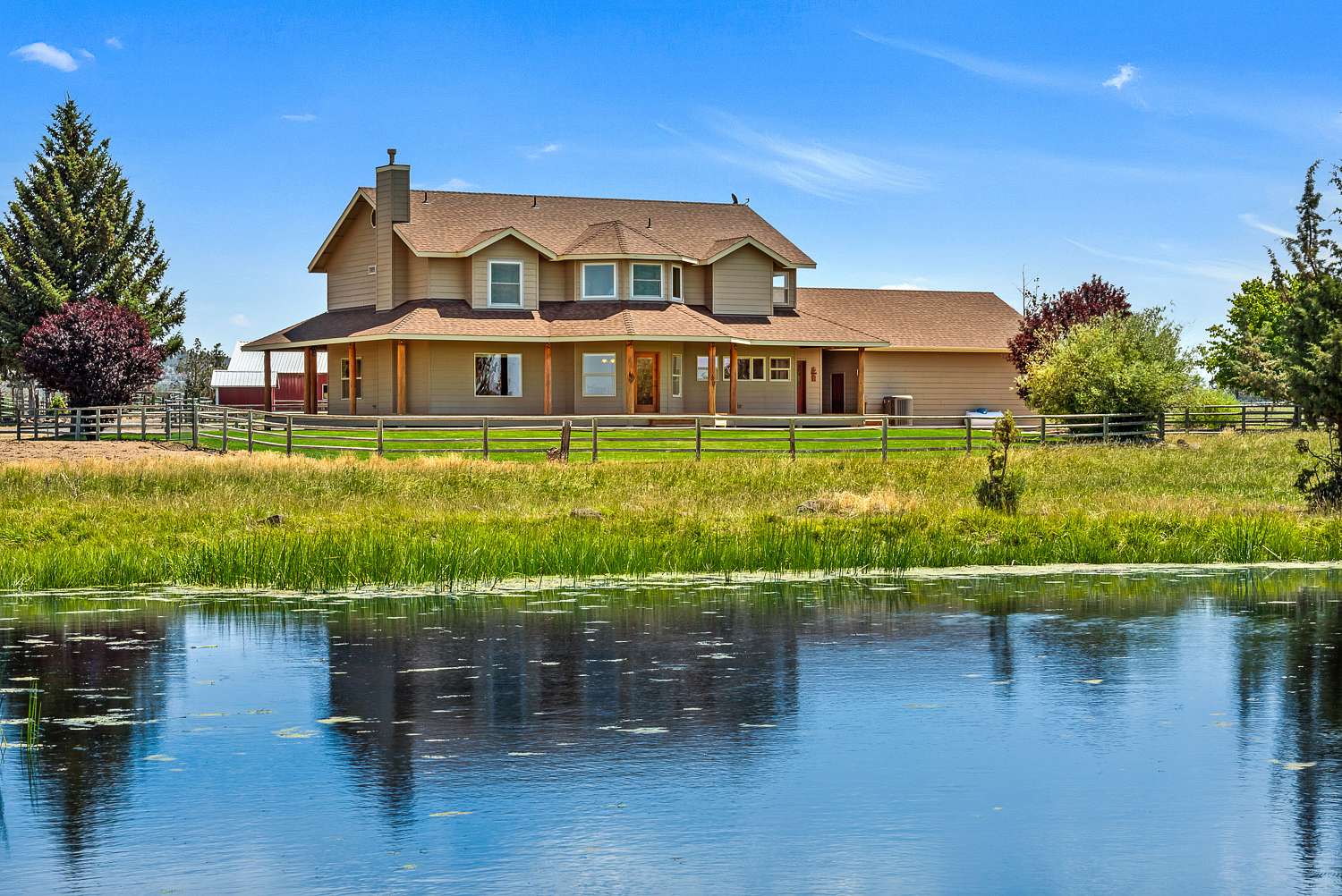 74.6 Acres of Land with Home for Sale in Powell Butte, Oregon