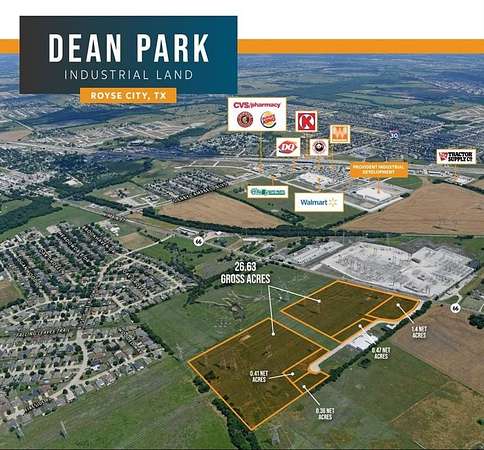 26.6 Acres of Commercial Land for Sale in Royse City, Texas