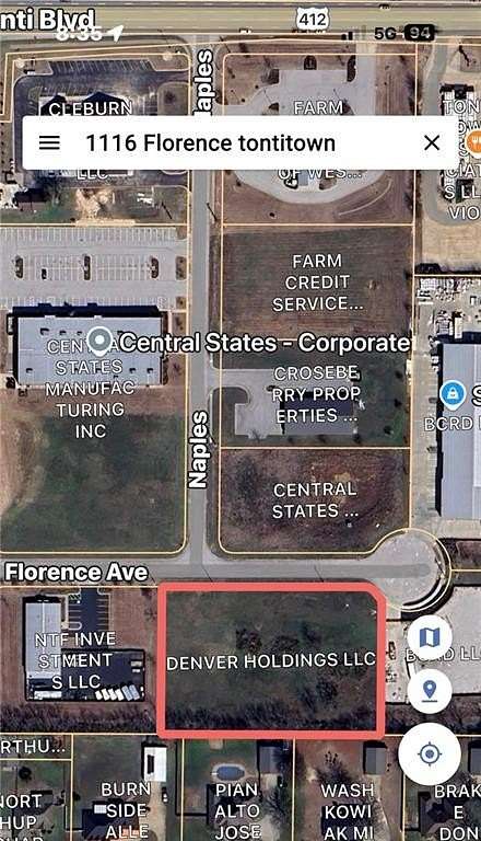 1.64 Acres of Commercial Land for Sale in Tontitown, Arkansas