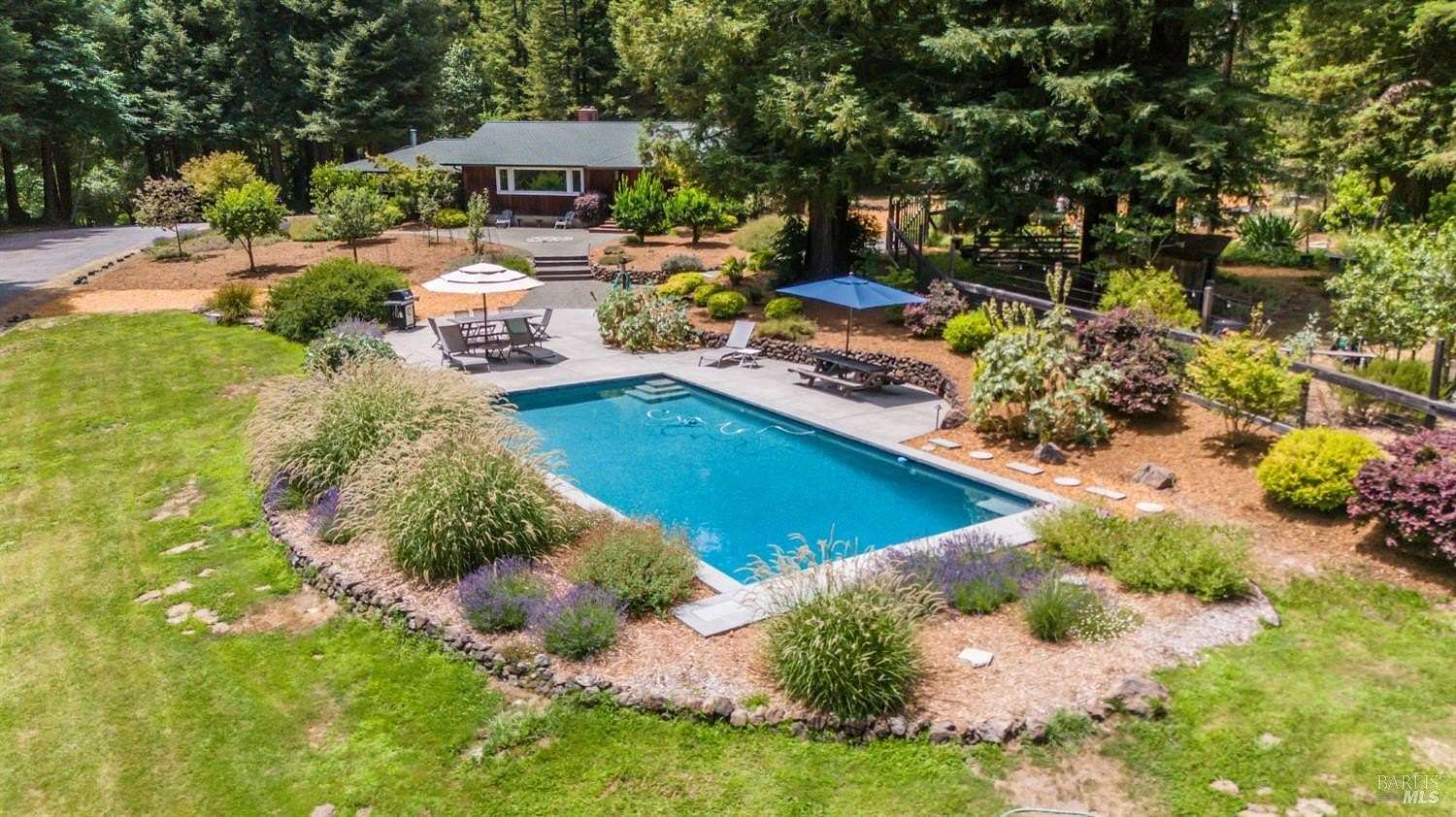 6.44 Acres of Residential Land with Home for Sale in Sebastopol, California