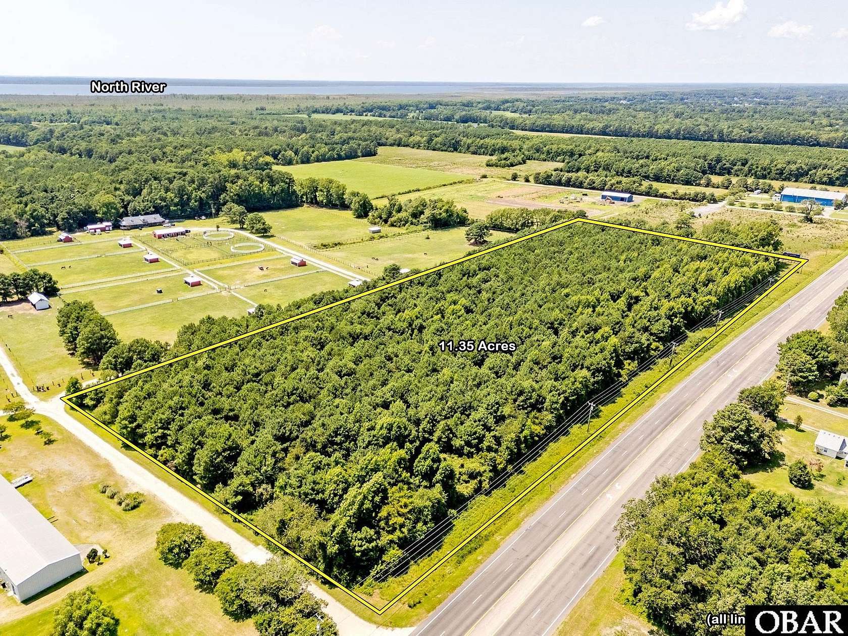 11.5 Acres of Mixed-Use Land for Sale in Grandy, North Carolina
