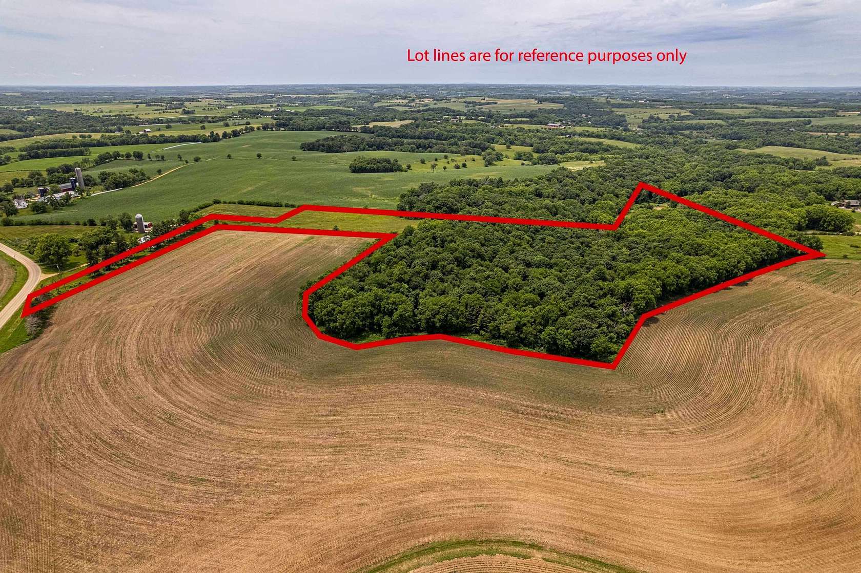 22.7 Acres of Recreational Land & Farm for Sale in Blanchardville, Wisconsin