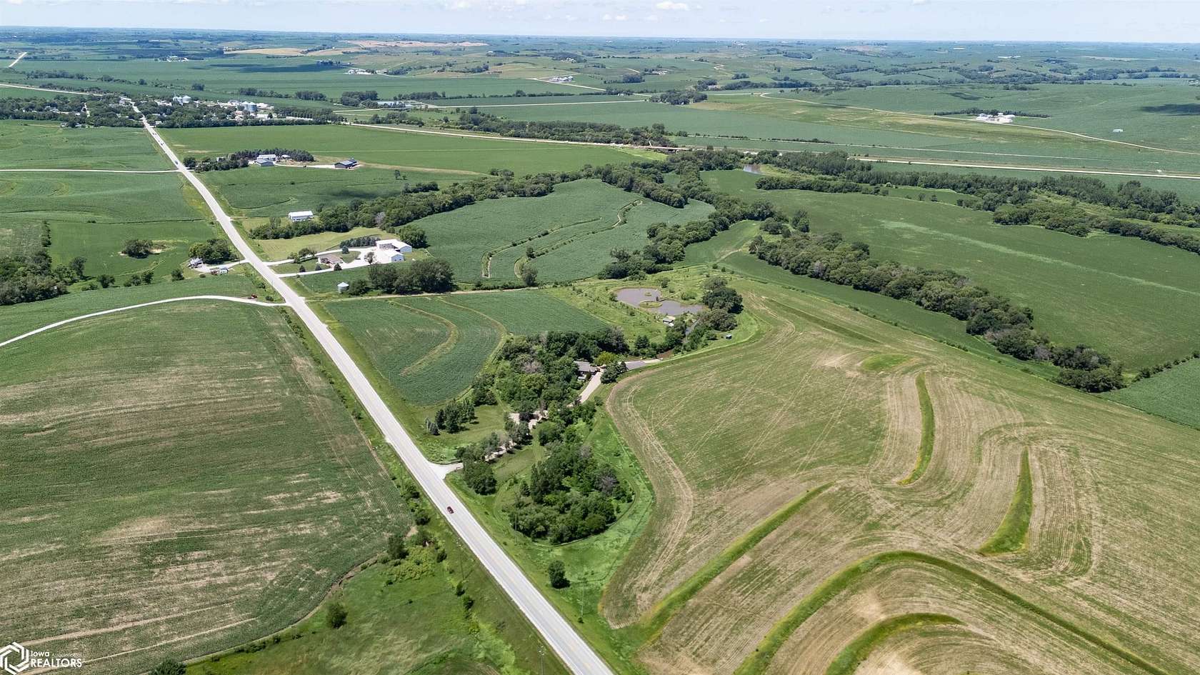 13.8 Acres of Land with Home for Sale in Dow City, Iowa