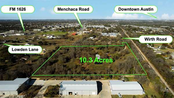 10.3 Acres of Commercial Land for Sale in Manchaca, Texas