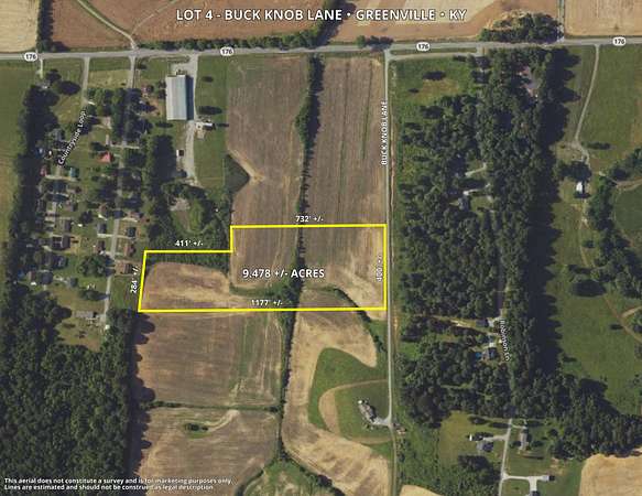 9.48 Acres of Residential Land for Sale in Greenville, Kentucky