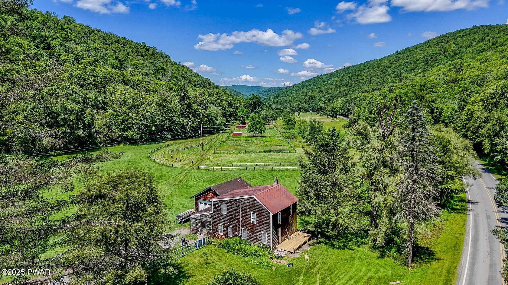 90.2 Acres of Agricultural Land with Home for Sale in Starlight, Pennsylvania