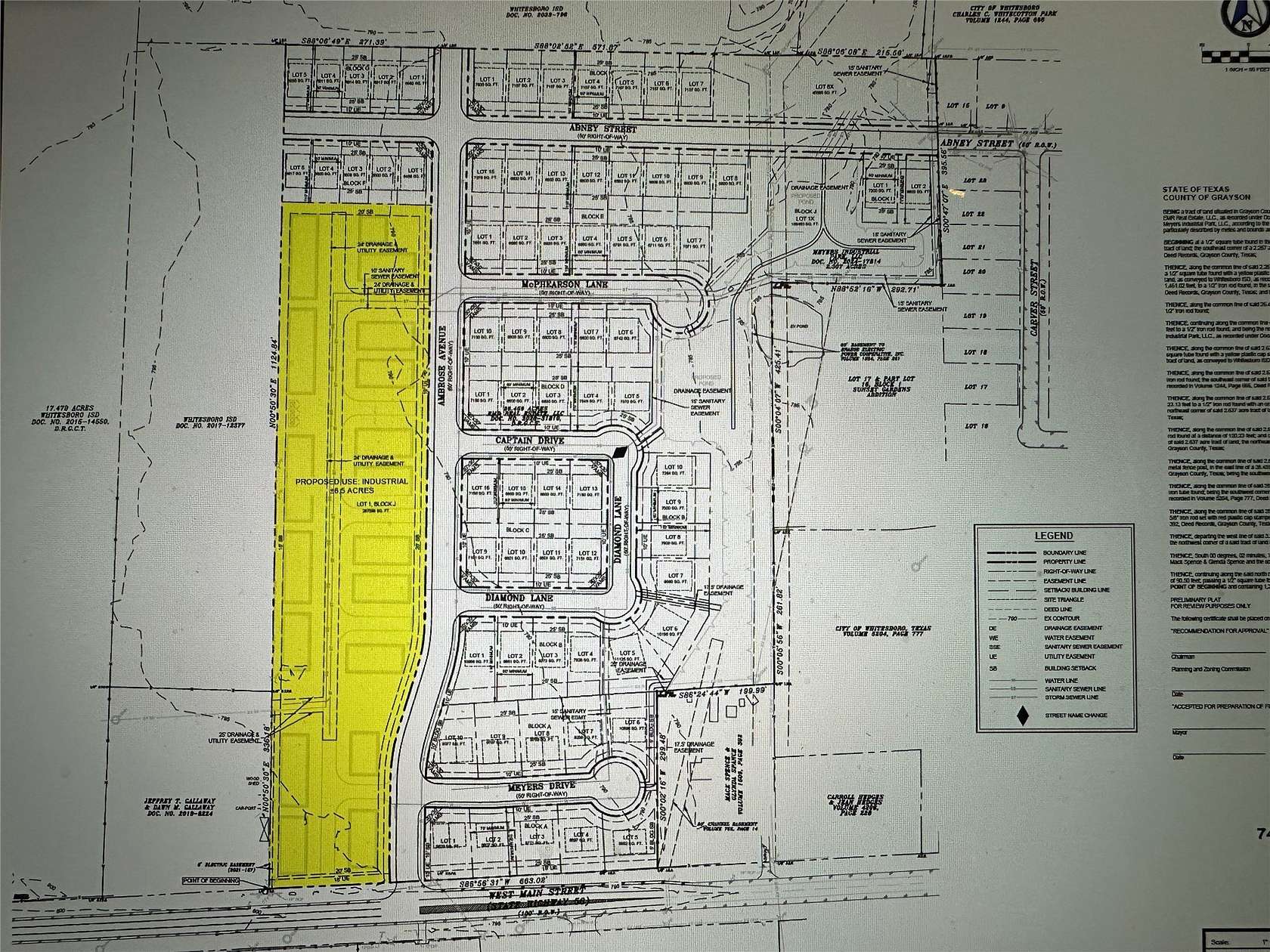 7.12 Acres of Mixed-Use Land for Sale in Whitesboro, Texas