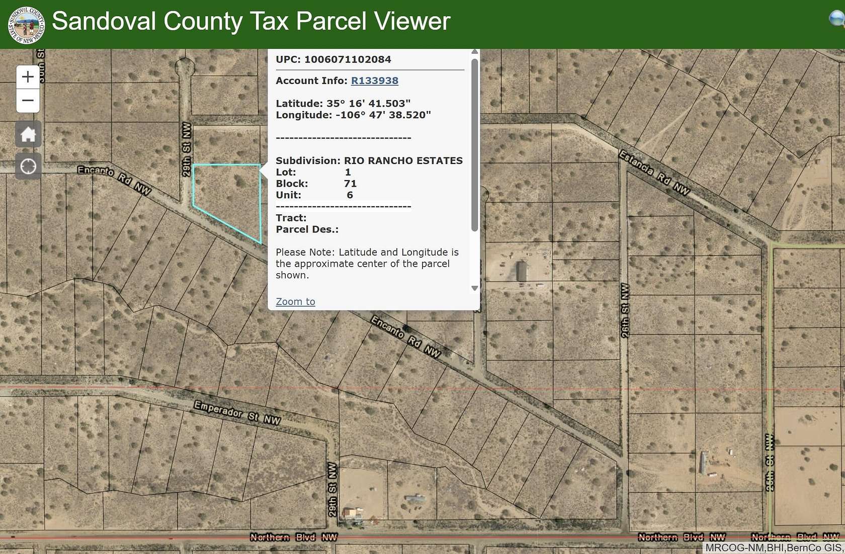 1.45 Acres of Land for Sale in Rio Rancho, New Mexico
