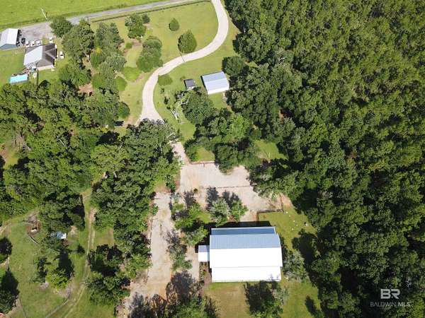 9.25 Acres of Residential Land with Home for Sale in Elberta, Alabama