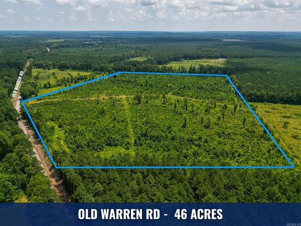 46 Acres of Recreational & Residential Land for Sale in Monticello, Arkansas