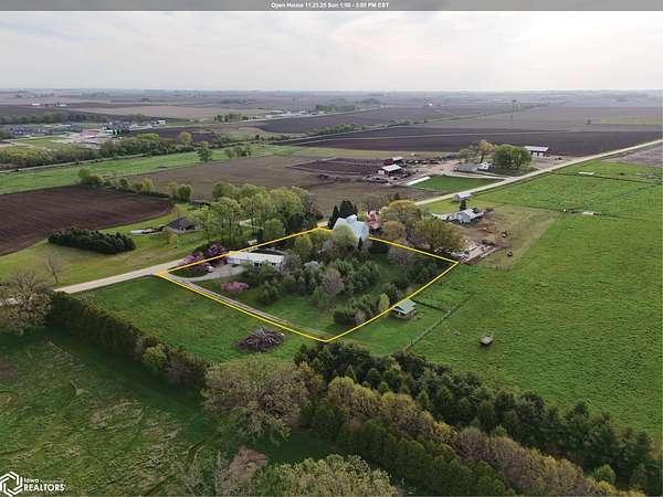 2 Acres of Residential Land with Home for Sale in Manchester, Iowa
