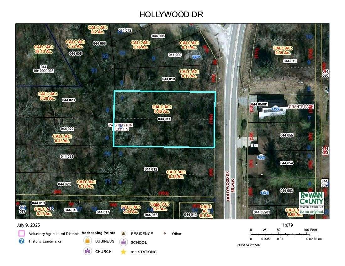 0.46 Acres of Residential Land for Sale in Spencer, North Carolina