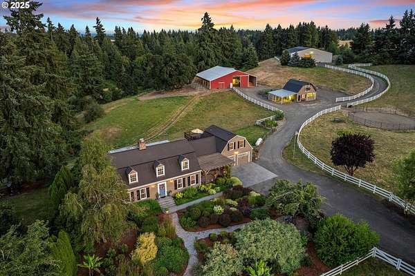 30 Acres of Agricultural Land with Home for Sale in Oregon City, Oregon