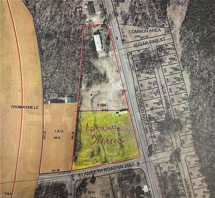 2 Acres of Commercial Land for Sale in Thomasville, North Carolina