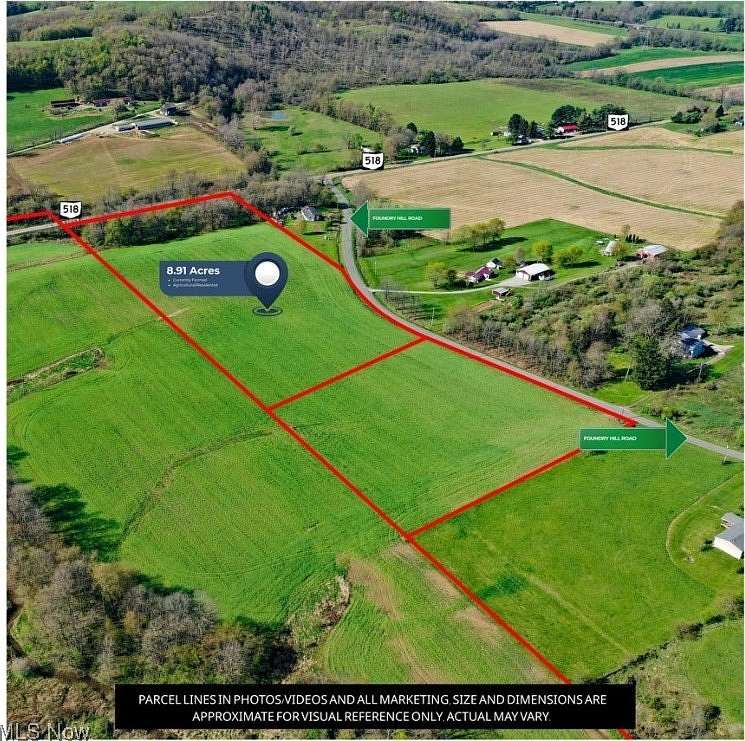 9 Acres of Land for Sale in Lisbon, Ohio