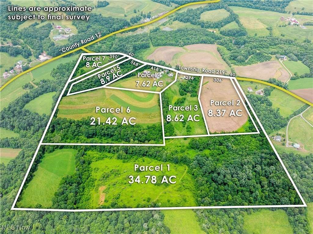 97.7 Acres of Land for Auction in Fresno, Ohio