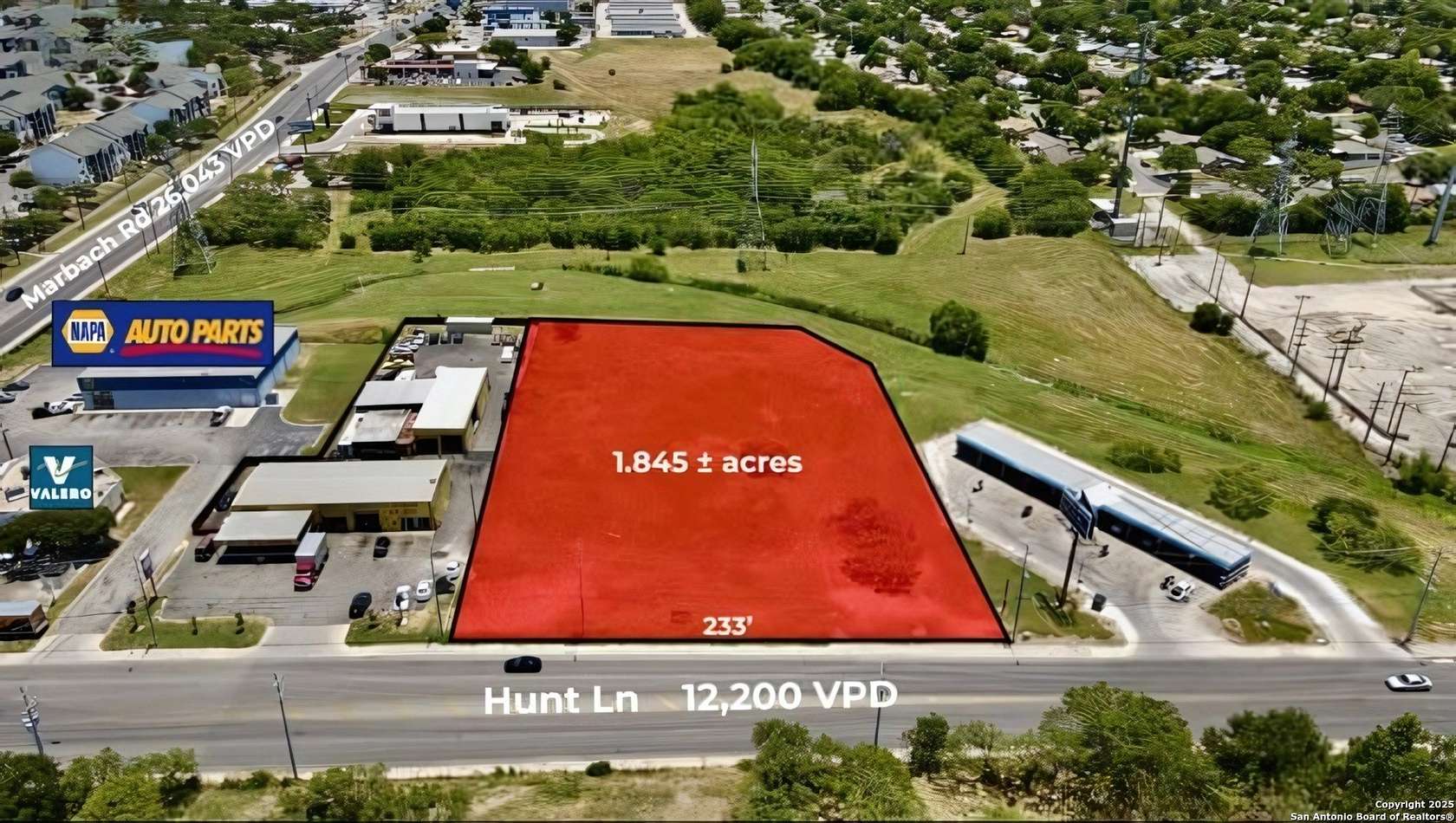 1.85 Acres of Commercial Land for Sale in San Antonio, Texas