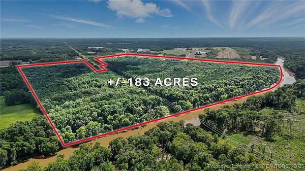 183 Acres of Recreational Land & Farm for Sale in Wade, North Carolina