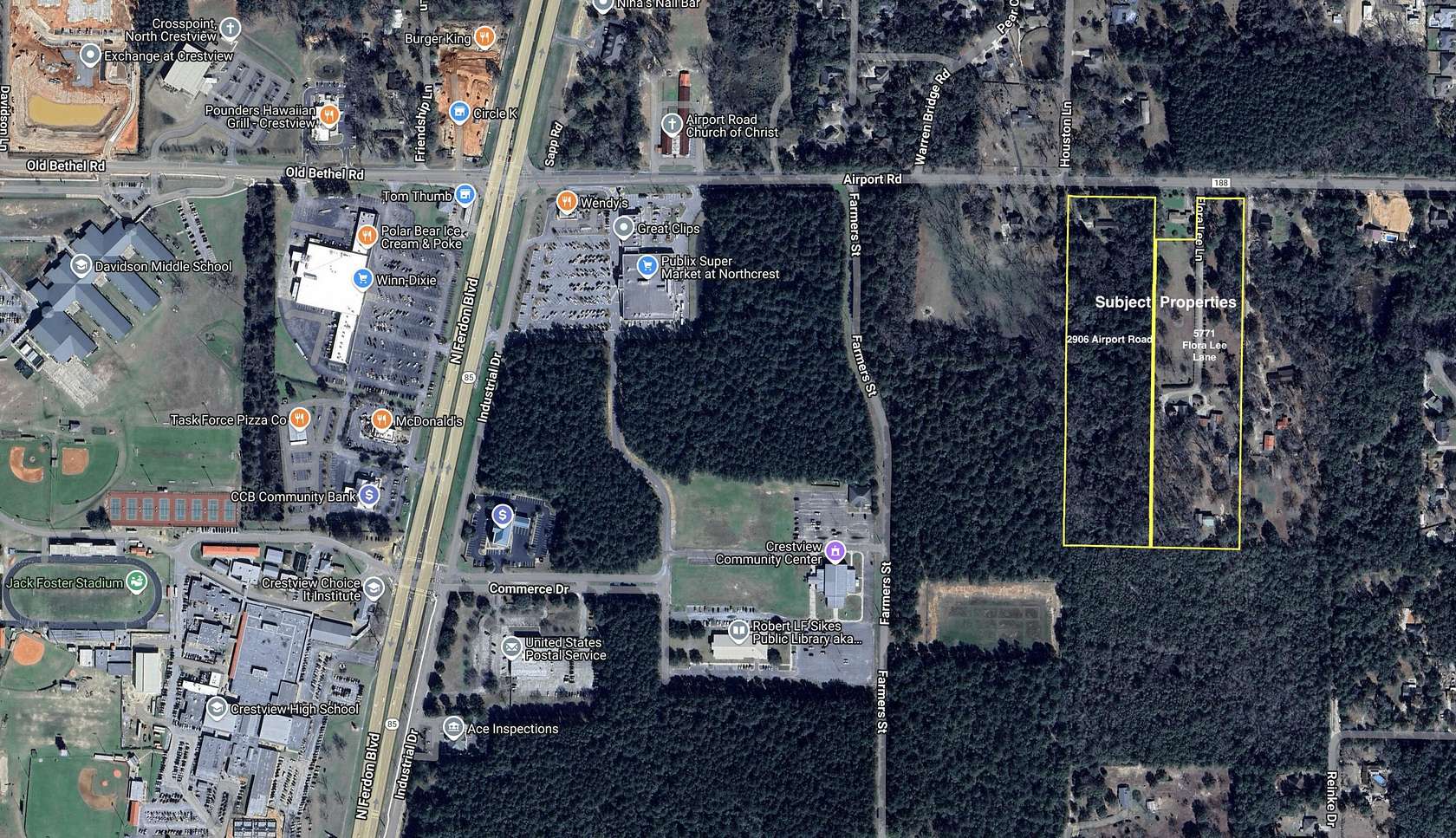 18.8 Acres of Land for Sale in Crestview, Florida