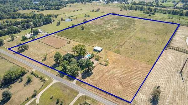 27 Acres of Agricultural Land with Home for Sale in Quitman, Texas