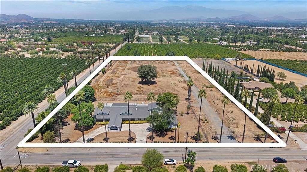 5 Acres of Land with Home for Sale in Riverside, California