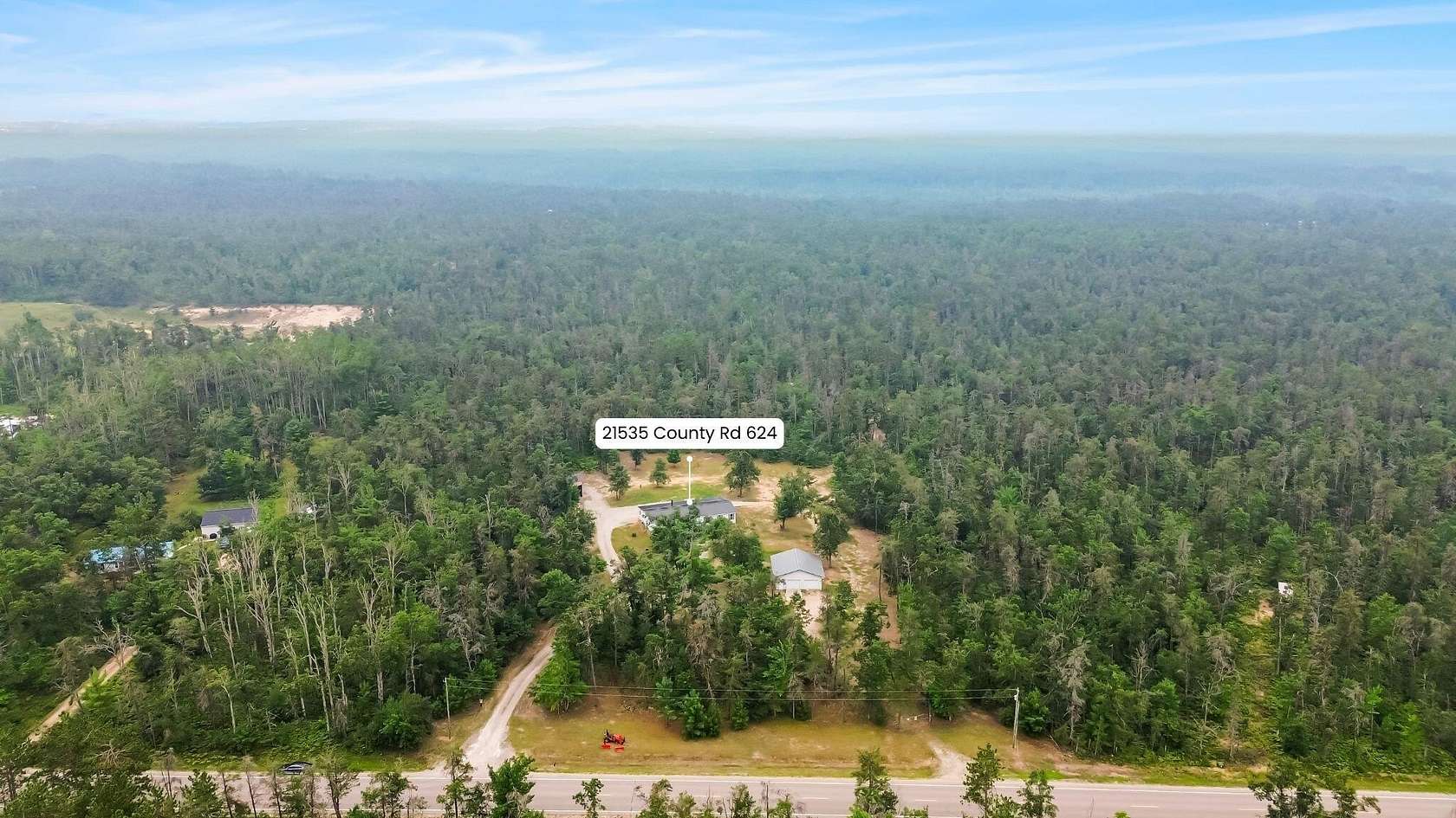 10 Acres of Recreational Land with Home for Sale in Hillman, Michigan