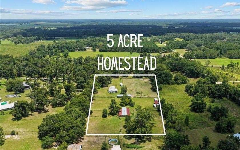 5 Acres of Land with Home for Sale in Lake City, Florida