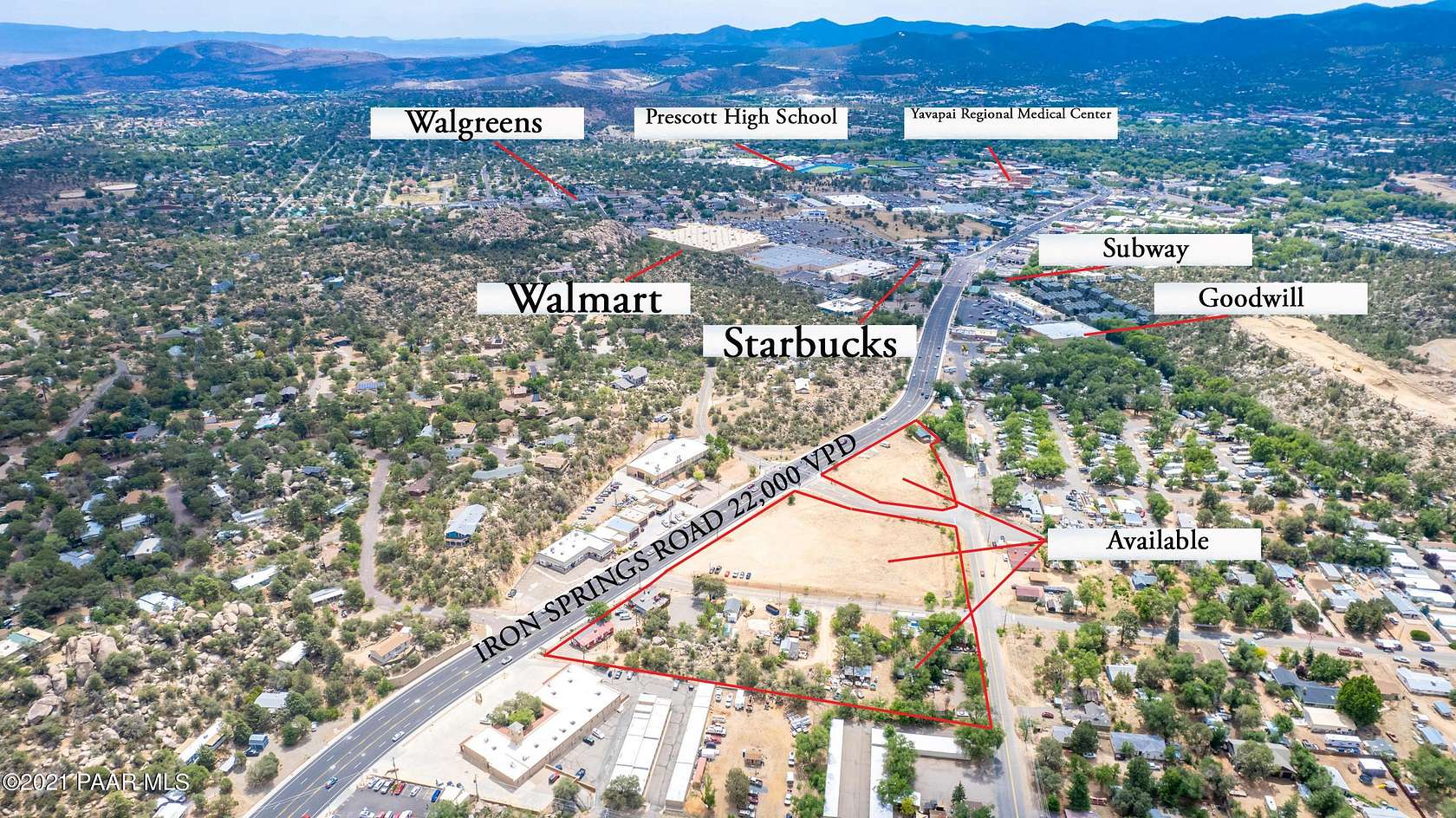 2.52 Acres of Commercial Land for Sale in Prescott, Arizona