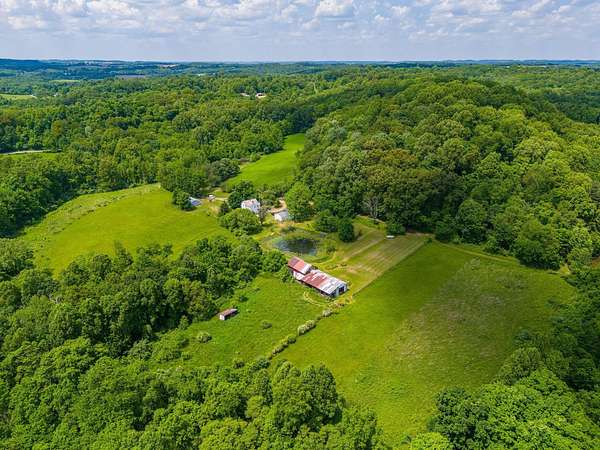 154 Acres of Agricultural Land with Home for Sale in Laurelville, Ohio