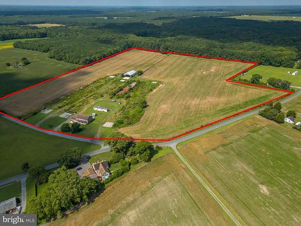 37.8 Acres of Agricultural Land with Home for Sale in Newark, Maryland
