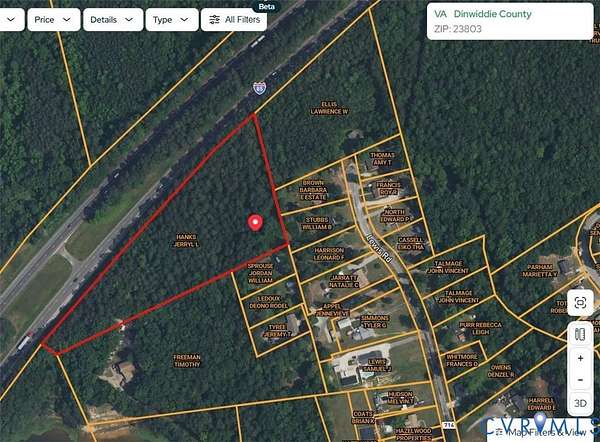 4.24 Acres of Residential Land for Sale in Petersburg, Virginia
