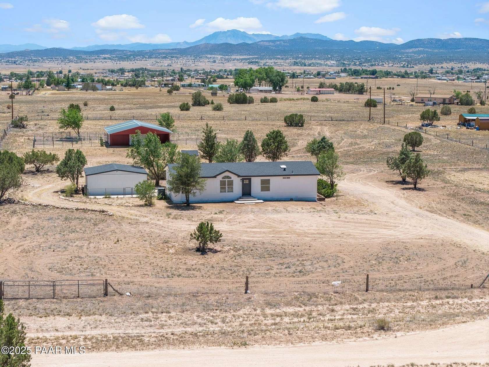 5 Acres of Residential Land with Home for Sale in Paulden, Arizona