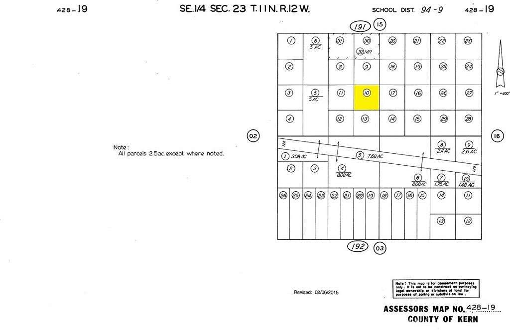 2.5 Acres of Land for Sale in Mojave, California