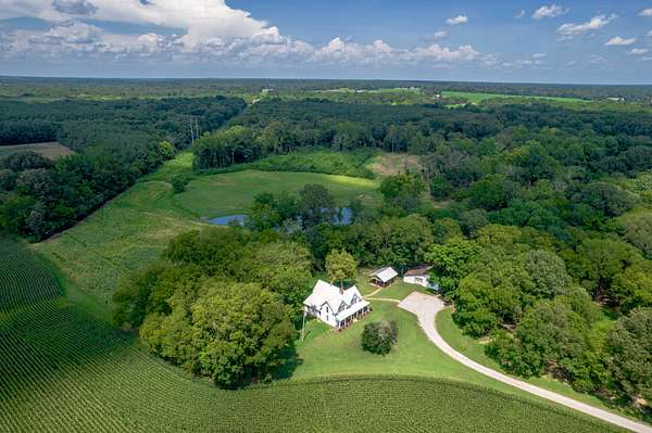 53 Acres of Land with Home for Sale in Florence, Alabama